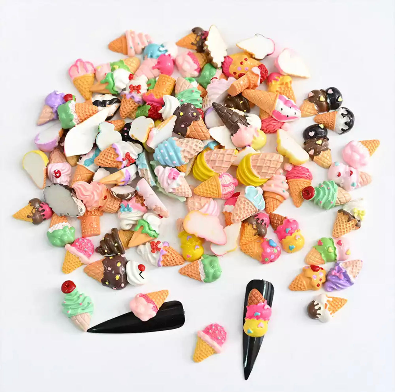 Icecream  Resin Nail Charm