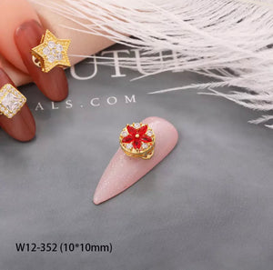 Luxury Spinning Gold plated Nail Charms